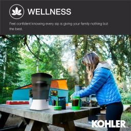 KOHLER Clarity Explore Recreational Gravity-Fed Water Filtration System, Charcoal Ombre thumbnail 8