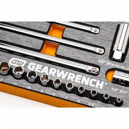 GEARWRENCH 94-Piece Metric and SAE Mechanics Hand Tool Set with EVA Socket Tray thumbnail 7