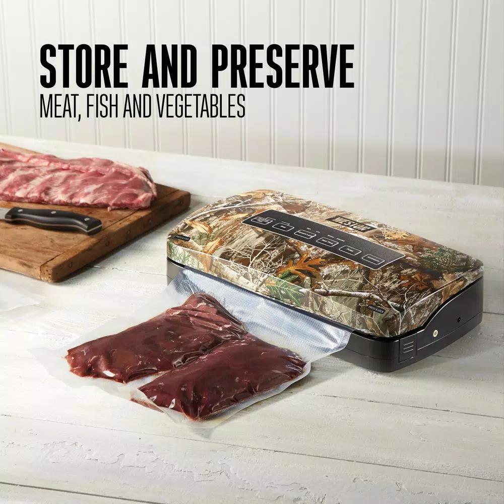 Weston Realtree by Weston Camouflage Food Vacuum Sealer with Roll Storage and Bag Cutter