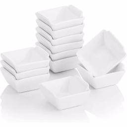 MALACASA 2.5 in. White Porcelain Ramekins Set of 12, Ceramic Souffle Dishes and Serving Bowls thumbnail 1