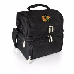 Picnic Time Pranzo Chicago Blackhawks Black Insulated Lunch Bag and Picnic Tote thumbnail 1
