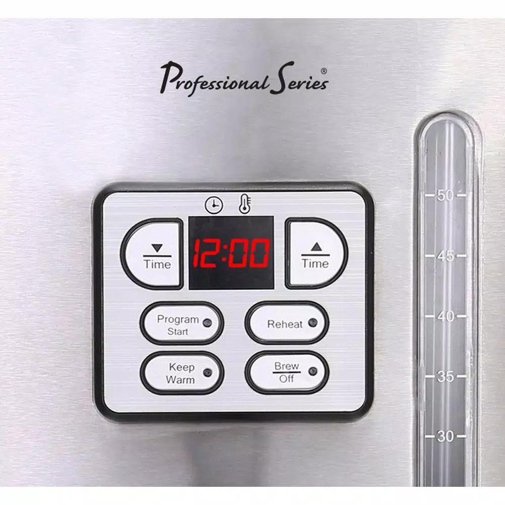 Professional Series 50-Cup Digital Coffee Urn, Stainless Steel