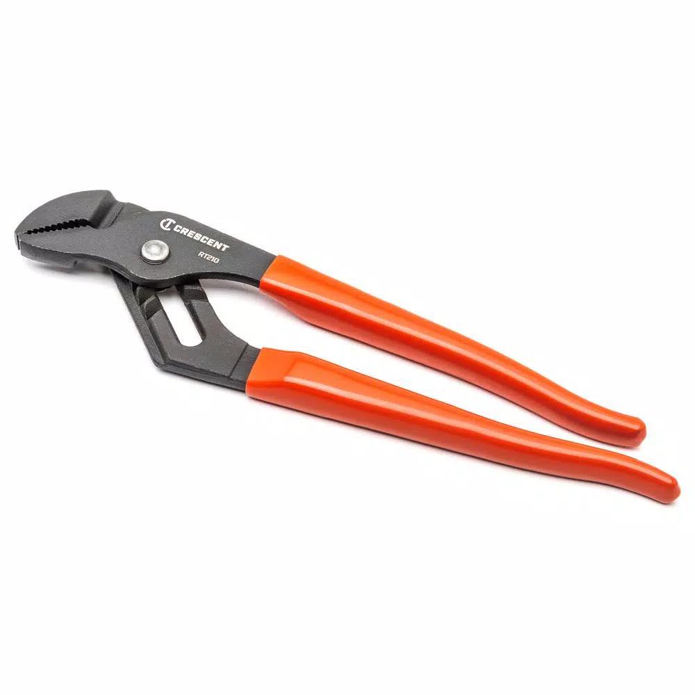 Crescent 10 in. Tongue and Groove Pliers, Straight Jaw, Black Oxide Finish