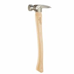 Milwaukee 19 oz. Milled Face Hickory Framing Hammer with Magnetic Nail Set and Anti-Ring Claw thumbnail 5