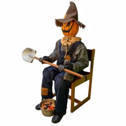 Unbranded Smiling Jack Animated Halloween Greeter - Motion & Sound Activated Monster Sculpture thumbnail 3