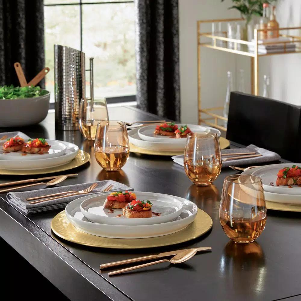 Home Decorators Collection Brenner 40-Piece Copper Finish 18/0 Stainless Steel Flatware Set, Service for 8