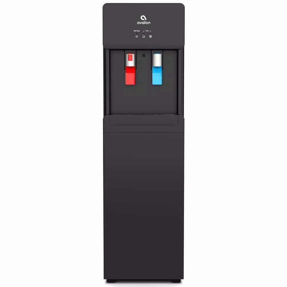 Avalon Self-Cleaning Bottleless Water Cooler Dispenser with Hot/Cold Water, Black
