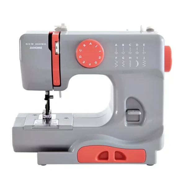 Janome Compact 10-Stitch Sewing Machine - Portable Graceful Grey