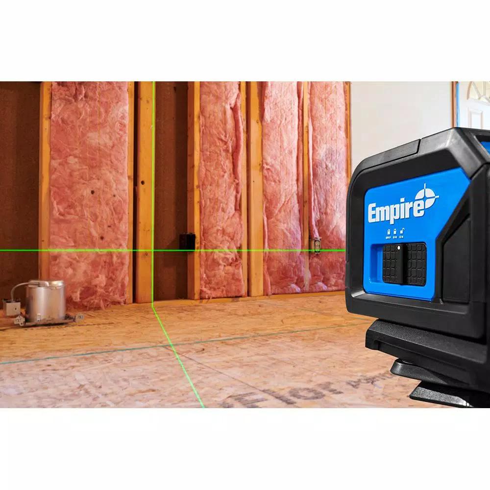 Empire Green Self-Leveling Cross Line Laser Level, 75 ft. Range