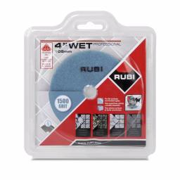 Rubi 4 in. 1500 Grit Resin Wet Polishing Pad for Engineered Stone, Marble, and Granite thumbnail 2