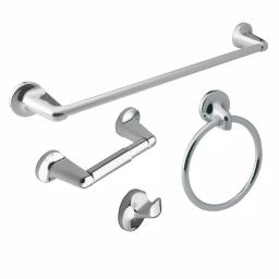 Design House Alta Bay 4-Piece Bathroom Hardware Accessory Kit, Polished Chrome thumbnail 1