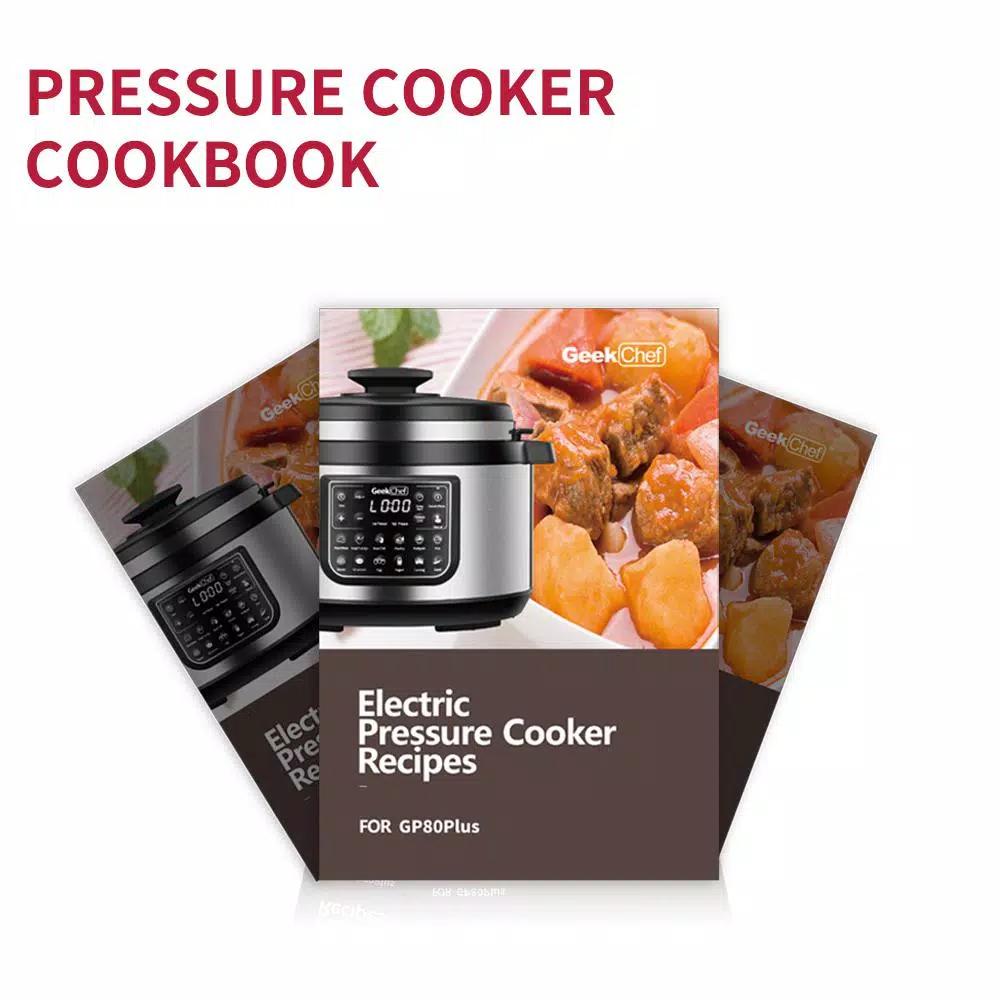 Geek Chef 8 Qt. Stainless Steel Electric Oval Pressure Cooker with 12 Preset Functions