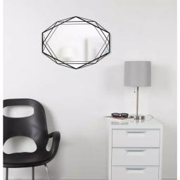Umbra Prisma Modern Wall Mirror - Black Metal Frame (22.38 x 17 in) thumbnail 1