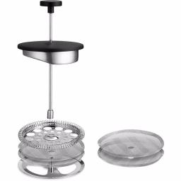 Belwares 34 oz. Black Stainless Steel French Press Coffee Maker thumbnail 6