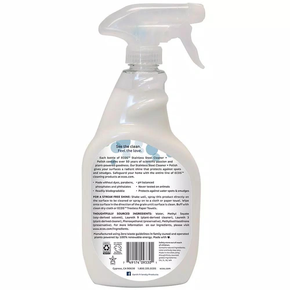 ECOS 22 oz. Soy Stainless Steel Cleaner and Polish with Trigger Spray