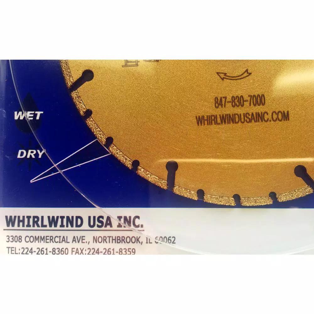 Whirlwind USA 5 in. Segmented Diamond Blade for Metal and Plastic Cutting