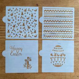 Designer Stencils Happy Easter Variety Cookie Stencil Bundle - 5 Patterns for Decorating thumbnail 3