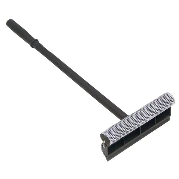 Harper 8 in. Window Squeegee with 20 in. Handle and Foam Scrubber for Glass, Tile, and Mirrors