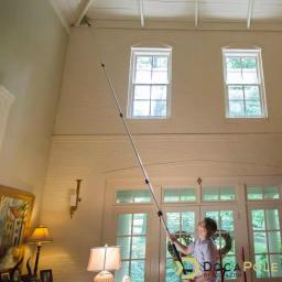 DocaPole High Reach Duster Kit with 7 ft. to 30 ft. Extension Pole, Cobweb Duster, and Ceiling Fan Duster thumbnail 4