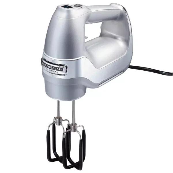 Hamilton Beach Professional 7-Speed Electric Hand Mixer with SoftScrape Beaters and Storage Case, Silver