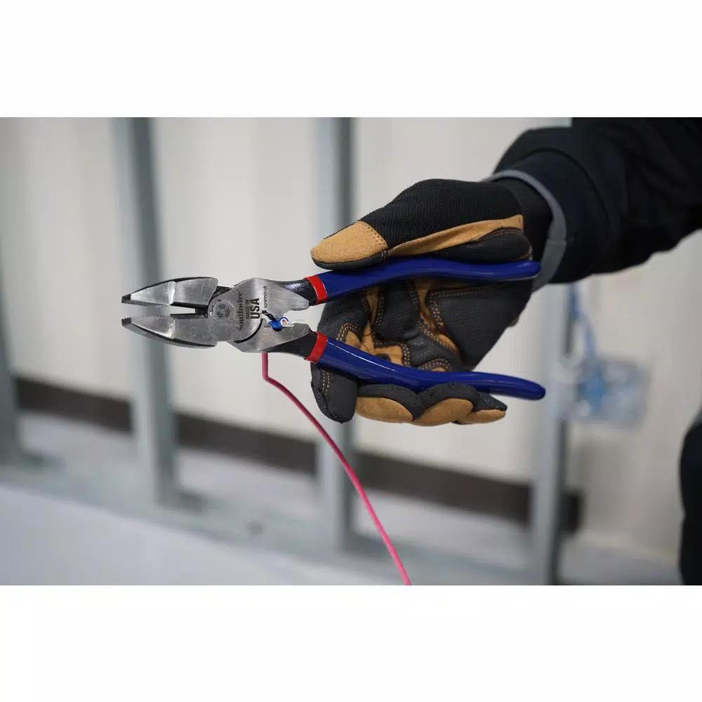 Southwire 9 in. High-Leverage Side Cutting Pliers with American Forged Steel