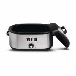 Weston 22 Qt. Stainless Steel Electric Roaster Oven, 1450W thumbnail 2