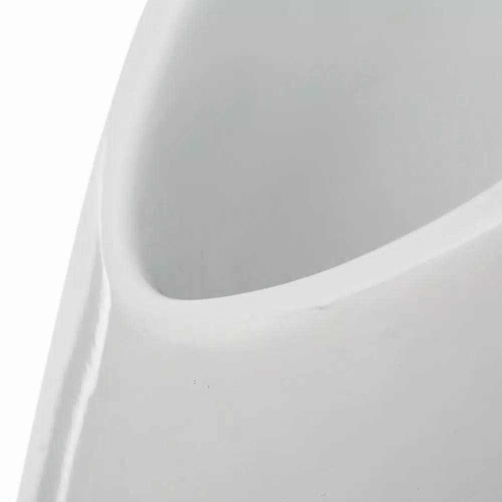 Uniquewise Modern White Magnesium Oxide Large Decorative Floor Vase - 40.5 in.