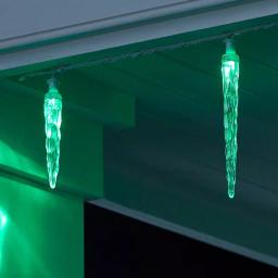 LightShow ColorMotion 24-Light Multi-Color Deluxe LED Icicle Christmas String Lights thumbnail 9