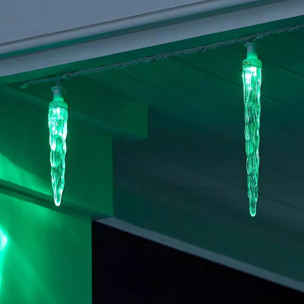 LightShow ColorMotion 24-Light Multi-Color Deluxe LED Icicle Christmas String Lights