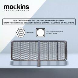 Mockins 500 lb. Capacity Hitch Mount Cargo Carrier Set with Waterproof Bag and Straps thumbnail 2