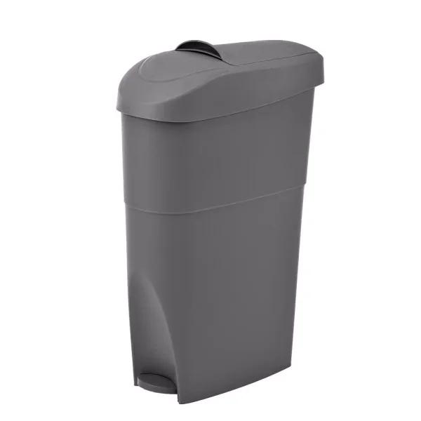 Alpine Industries 19 qt. Gray Step-On Waste Basket & Sanitary Napkin Receptacle