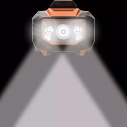 Ergodyne Skullerz 8981 Orange Universal Hard Hat LED Light Headlamp thumbnail 2