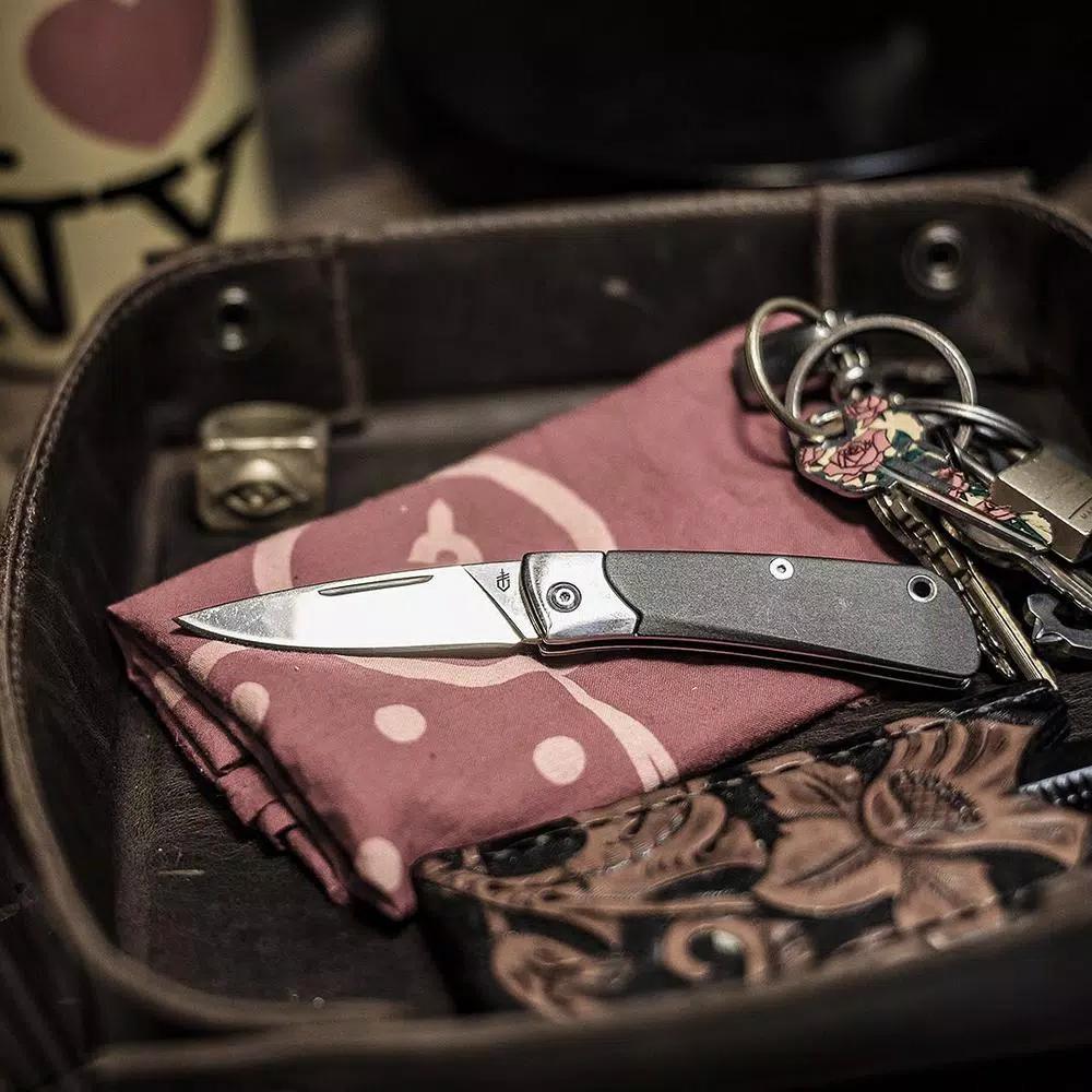 Gerber Wingtip 2.5 in. Slip Joint Pocket Knife with Aluminum Handle