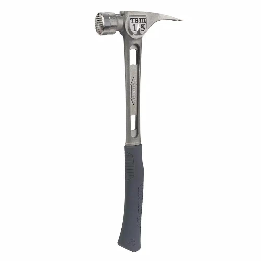 Stiletto TB3MC Ti-Bone 15 oz. Titanium Milled Face Hammer with 18 in. Curved Handle