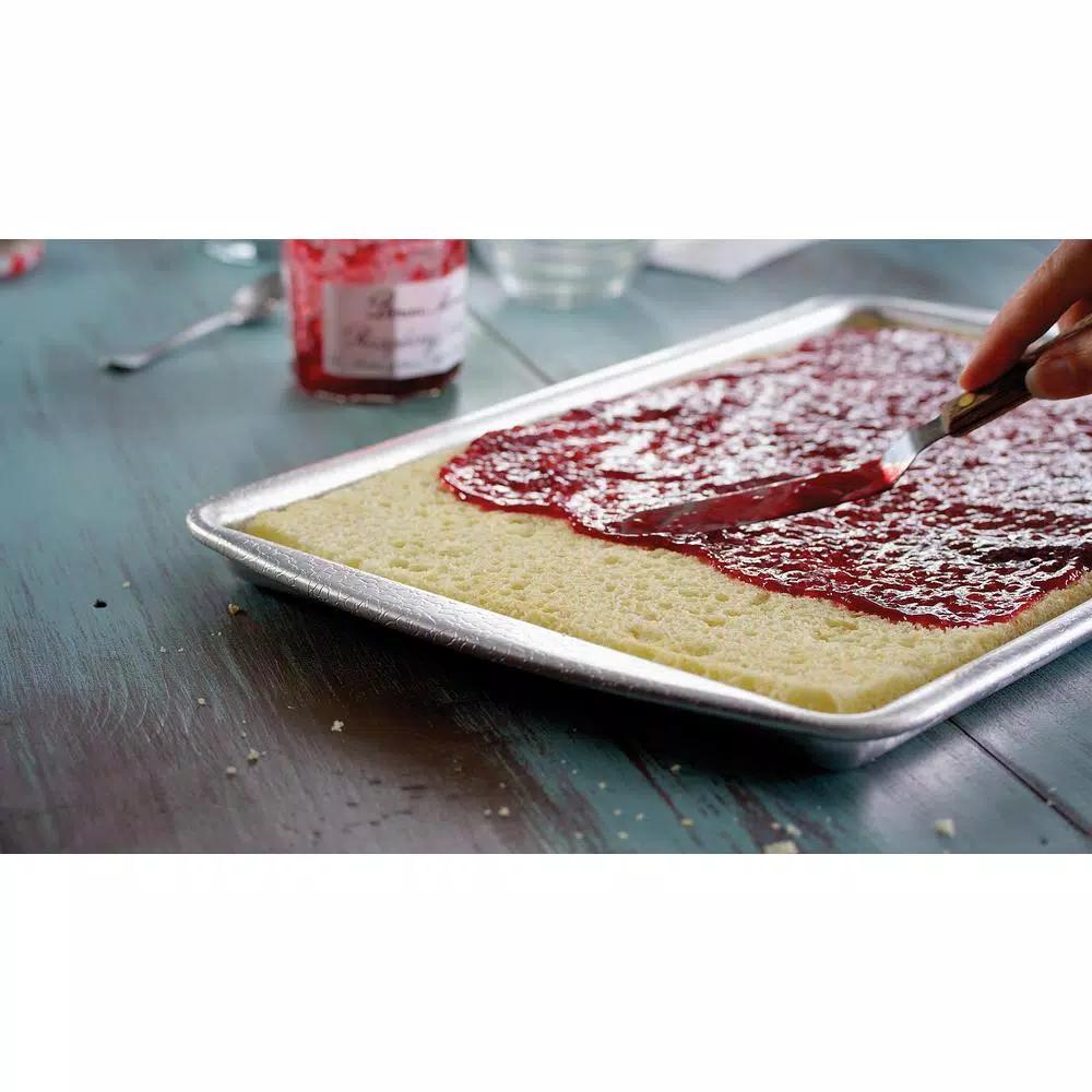 Doughmakers 10 x 15 in. Heavy Gauge Aluminum Jelly Roll Pan with Patented Pebble Pattern