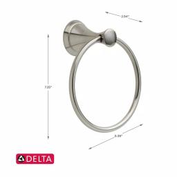 Delta Carlisle Towel Ring in Brushed Nickel thumbnail 6