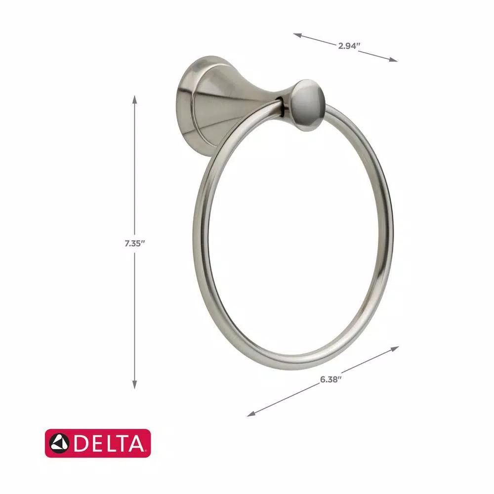 Delta Carlisle Towel Ring in Brushed Nickel