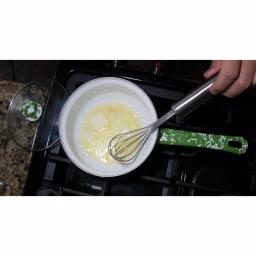 Golden Rabbit 1.25 qt. Porcelain-Coated Steel Sauce Pan with Glass Lid, Solid White thumbnail 3