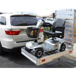 Erickson Deluxe Aluminum Mobility Hitch Cargo Carrier with Ramp, 400 lb. Capacity, 2 in. Receiver thumbnail 8