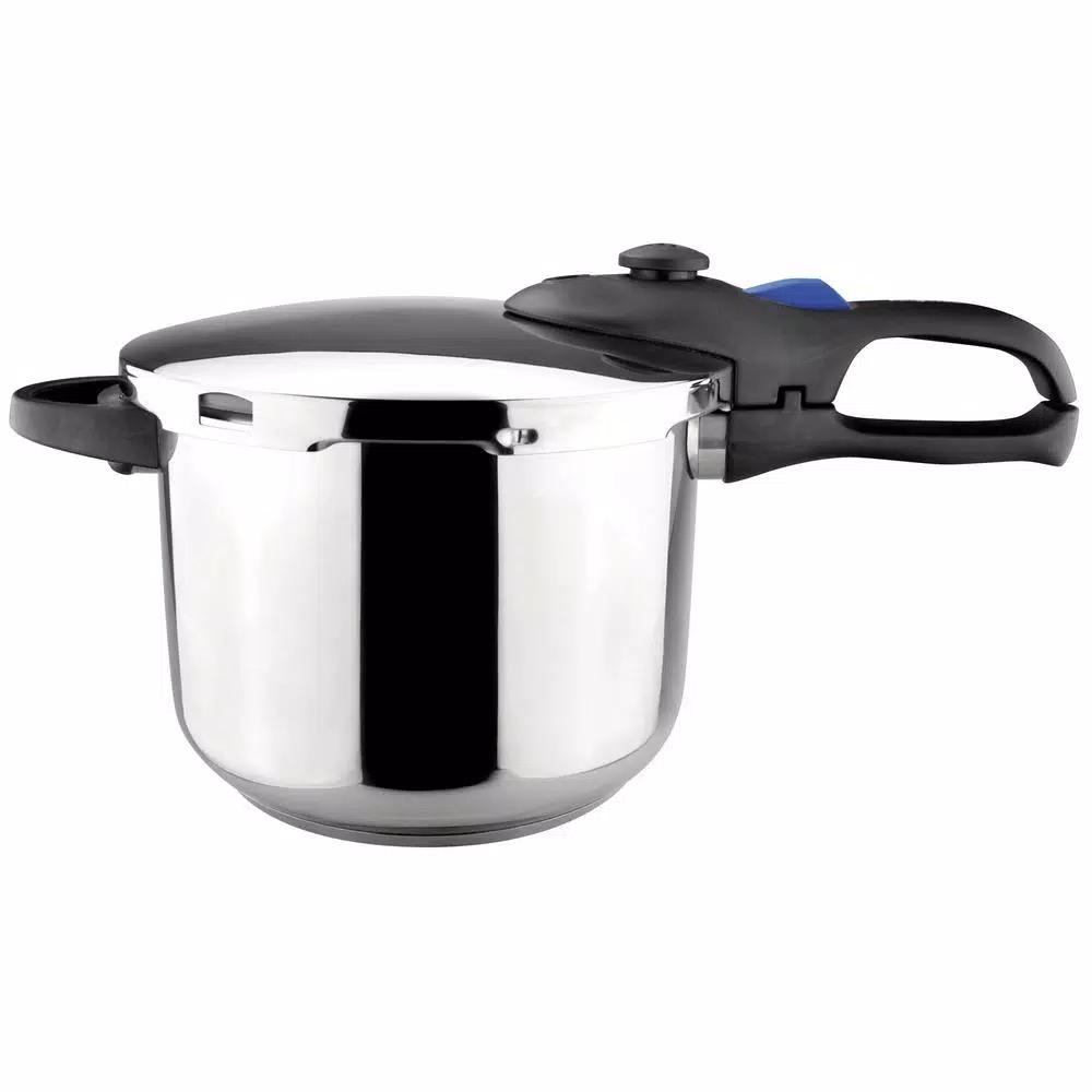 Magefesa Favorit Stainless Steel Pressure Cooker Set, 6.3 Qt. and 4.2 Qt. with Multi-Lid System