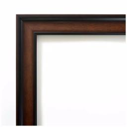 Amanti Art Cyprus 23 in. W x 23.12 in. H Square Beveled Edge Wood Bathroom Vanity Mirror, Dark Brown Walnut thumbnail 3