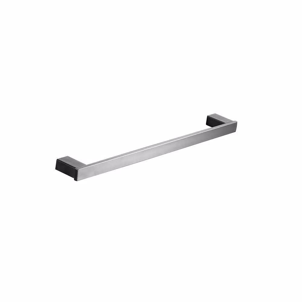 Boyel Living Stainless Steel 4-Piece Bathroom Accessories Set - Silver Wall Mounted Hardware Kit