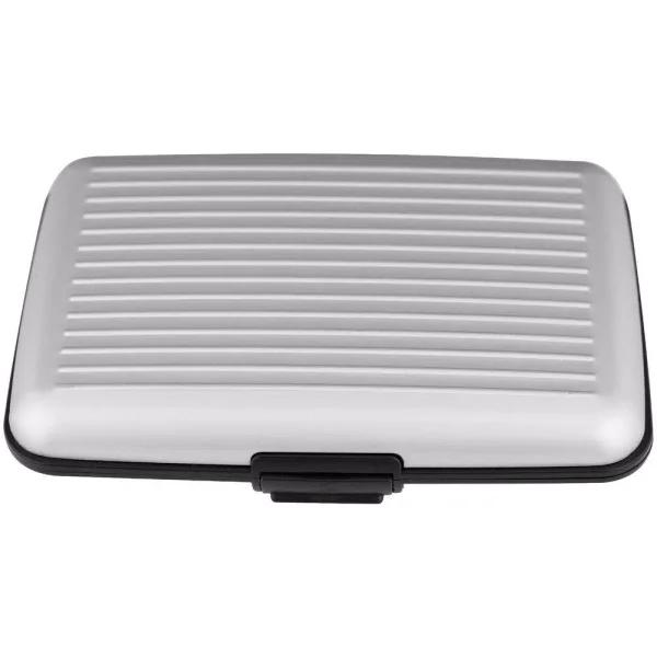 Trademark Aluminum RFID Blocking Credit Card Wallet - Silver Hard Case