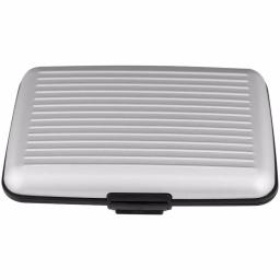 Trademark Aluminum RFID Blocking Credit Card Wallet - Silver Hard Case thumbnail 1