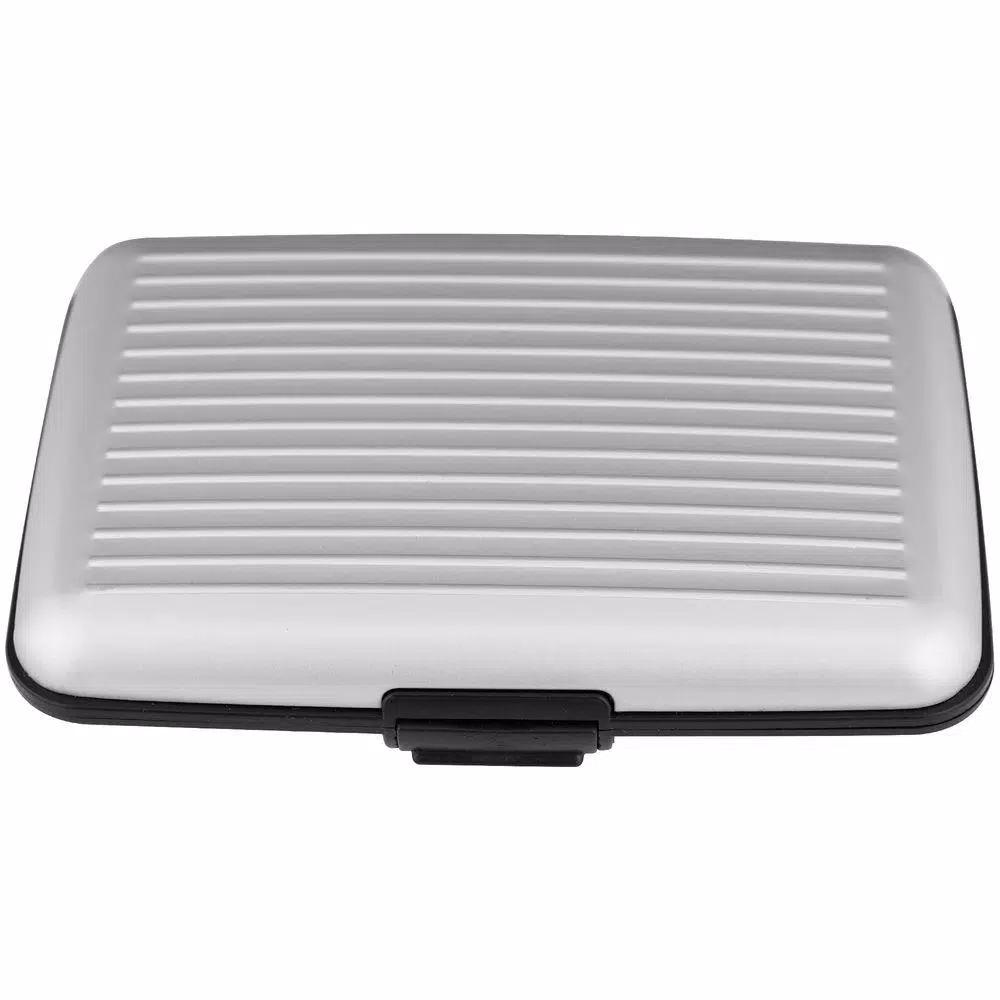 Trademark Aluminum RFID Blocking Credit Card Wallet - Silver Hard Case
