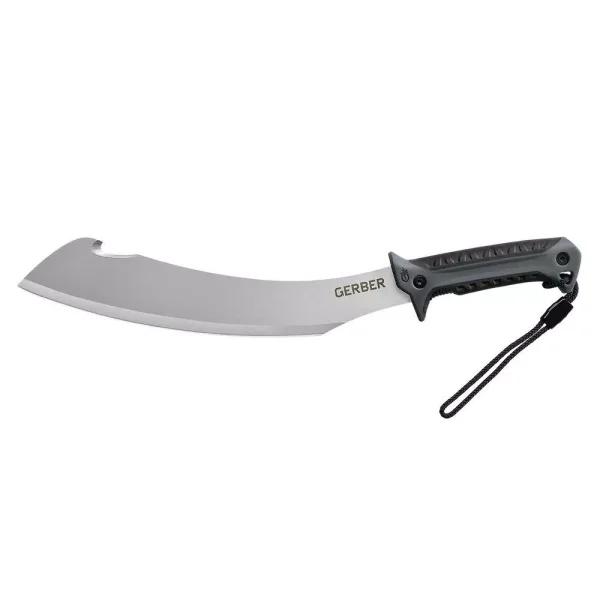 Gerber Broadcut 13.1 in. Stainless Steel Machete with Hook and Cut Notch
