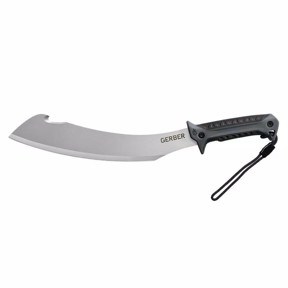 Gerber Broadcut 13.1 in. Stainless Steel Machete with Hook and Cut Notch