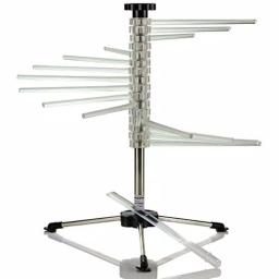 Ovente BPA-Free Acrylic Pasta Drying Rack with Spiral Wand and Sturdy 3-Legged Base thumbnail 1