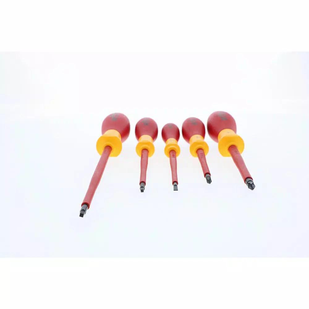 Wiha 5-Piece Insulated SoftFinish Screwdriver Set, 1000V VDE Certified