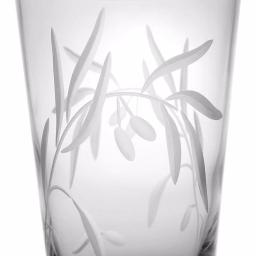 Rolf Glass Olive Branch Clear 15.5 oz. Highball Glass Set of 4 - Diamond-Wheel Engraved thumbnail 2